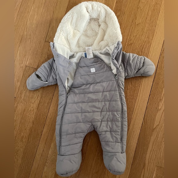 Jacadi 6 months baby coat snowsuit grey - Picture 1 of 5